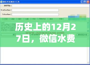 微信水费实时查询发展之路，历史回顾与12月27日里程碑