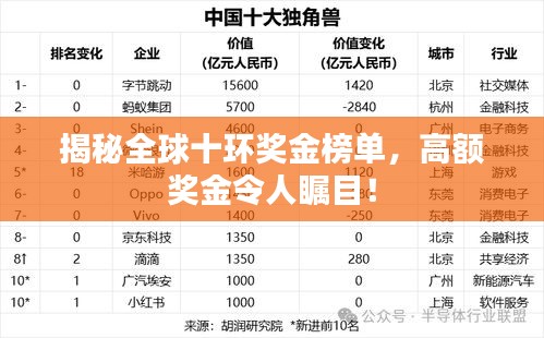 揭秘全球十环奖金榜单，高额奖金令人瞩目！