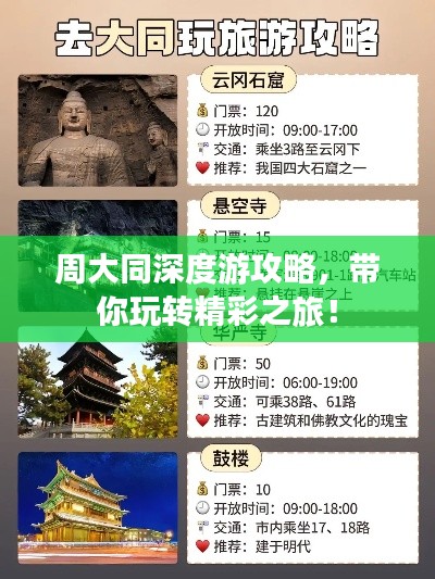 周大同深度游攻略，带你玩转精彩之旅！