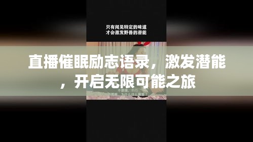 直播催眠励志语录，激发潜能，开启无限可能之旅